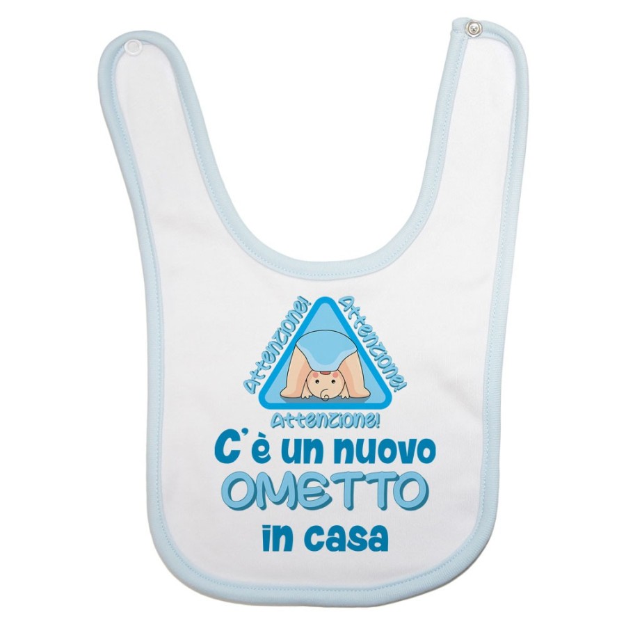 Bavaglino neonato attenzione c'è un nuovo ometto in casa Divertenti