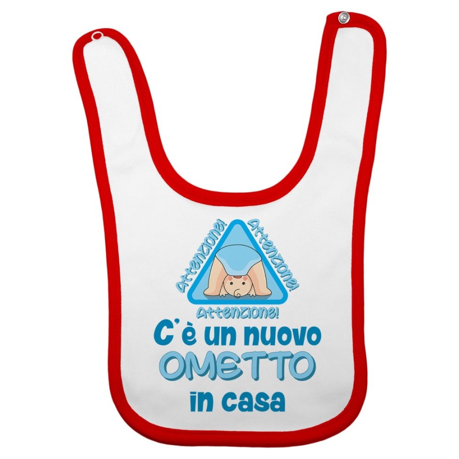 Bavaglino neonato attenzione c'è un nuovo ometto in casa Divertenti