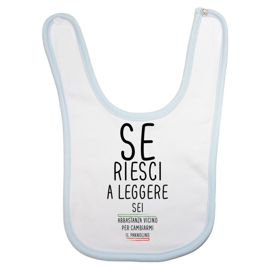 Bavaglino neonato se riesci a leggere sei abbastanza vicino per cambiarmi il pannolino Divertenti
