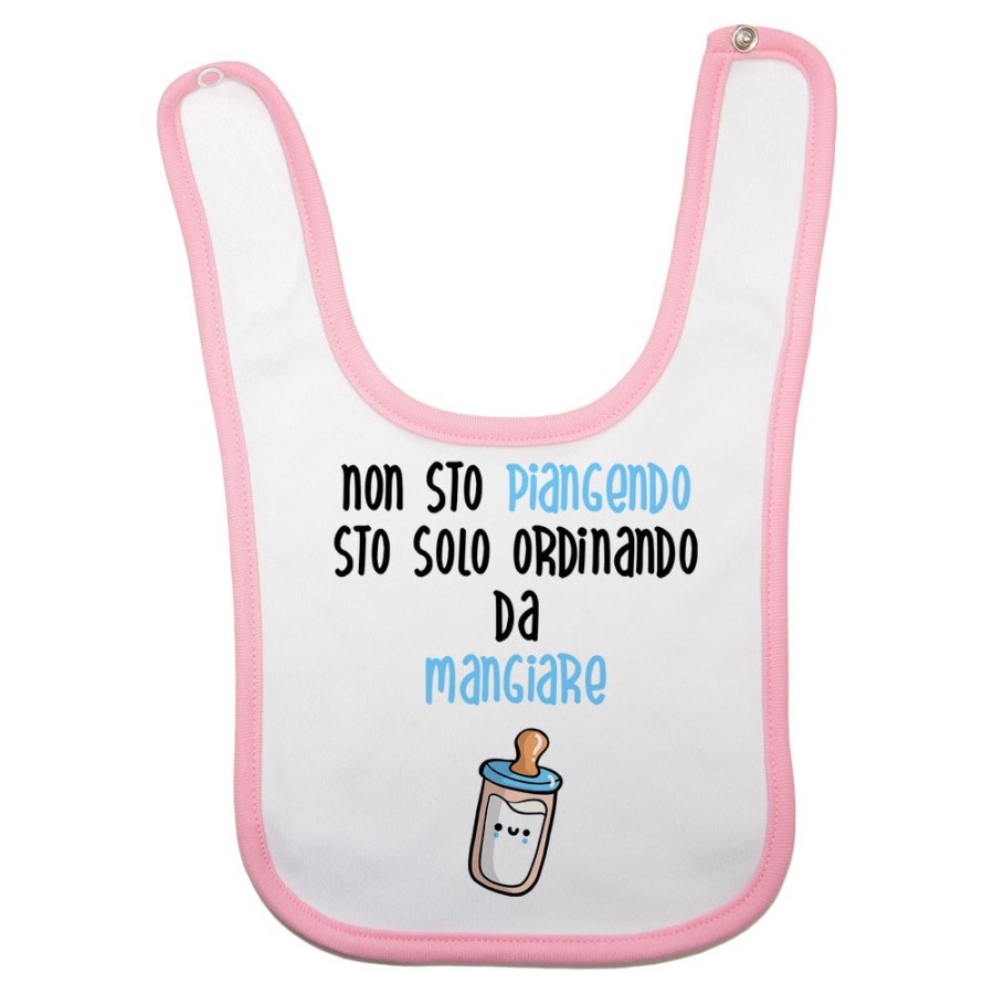 Bavaglino neonato non sto piangendo sto solo ordinando da mangiare Divertenti