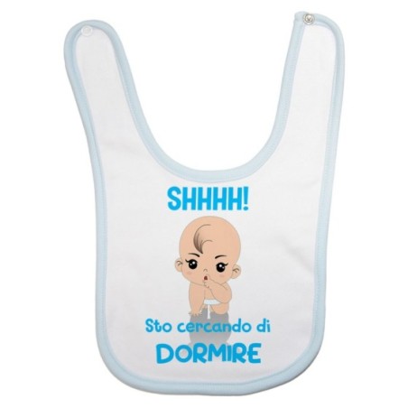 Bavaglino neonato shhhh sto cercando di dormire