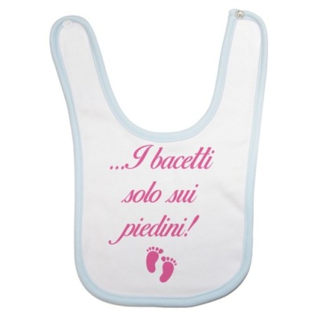 Bavaglino neonato i bacetti solo sui piedini! Divertenti