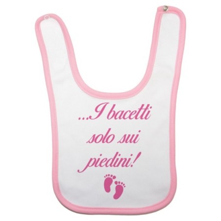 Bavaglino neonato i bacetti solo sui piedini! Divertenti