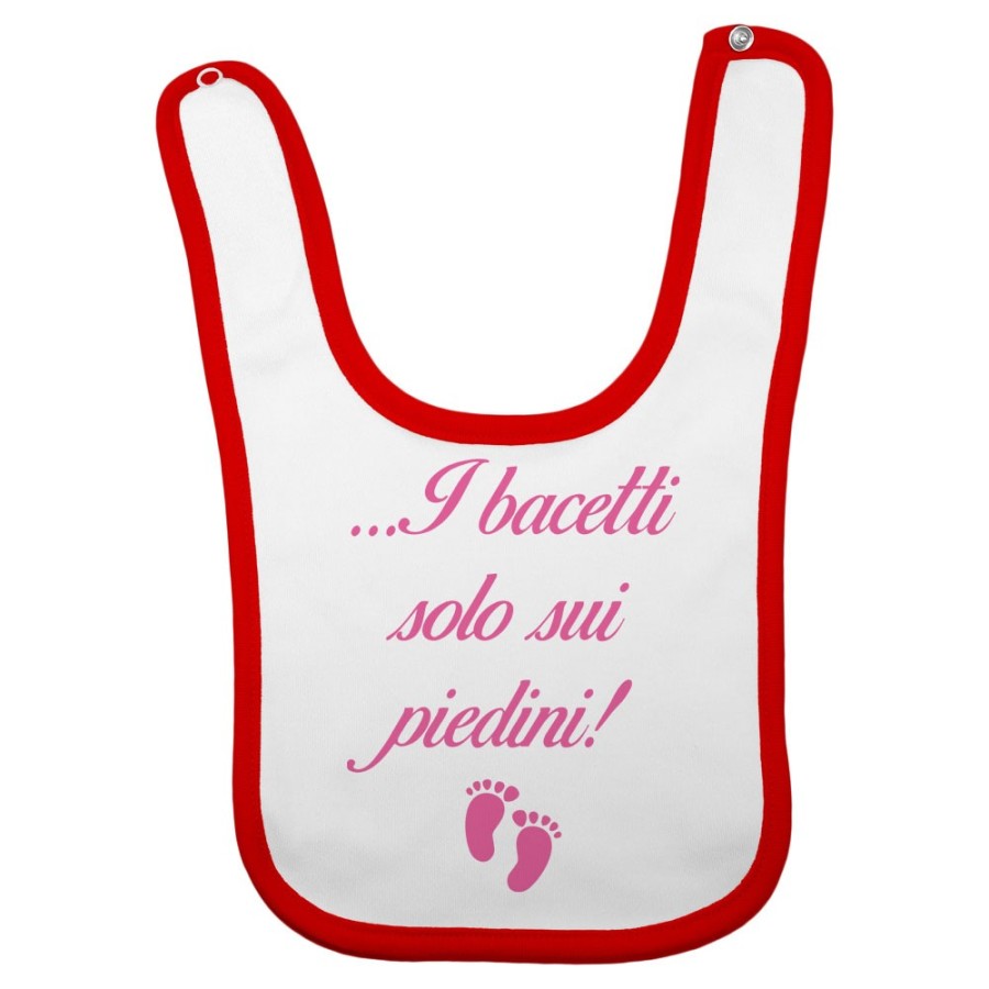 Bavaglino neonato i bacetti solo sui piedini! Divertenti