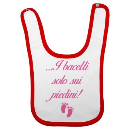 Bavaglino neonato i bacetti solo sui piedini! Divertenti