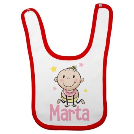Bavaglino neonato personalizzato con nome bimbo bimba stellare Divertenti