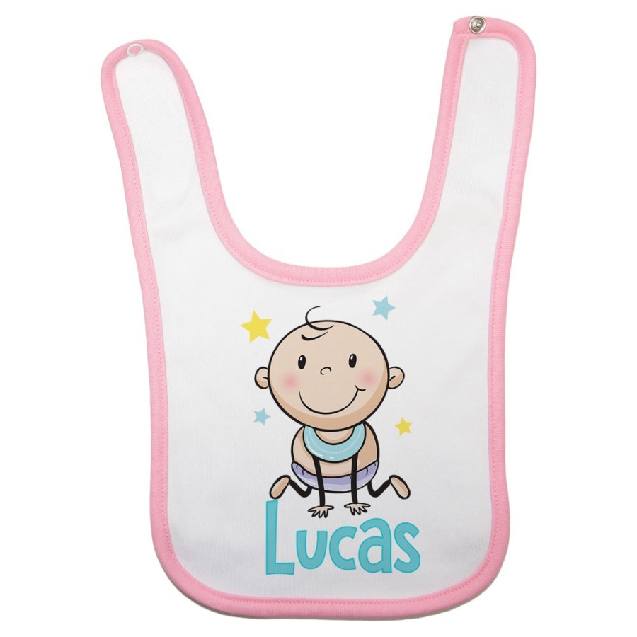 Bavaglino neonato personalizzato con nome bimbo bimba stellare Divertenti