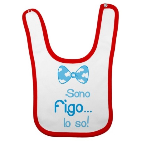 Bavaglino neonato sono figo lo so Divertenti