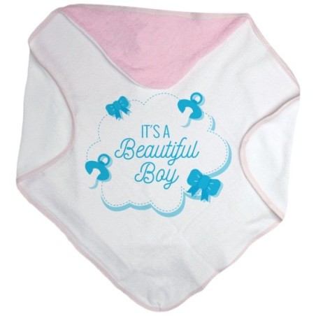 Accappatoio neonato it's a beautiful boy beautiful girl  Divertenti