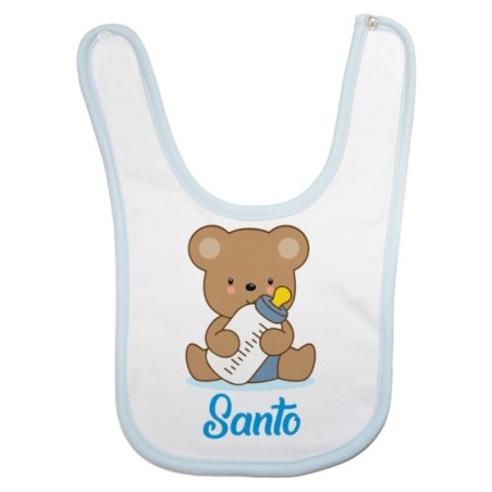 Bavaglino neonato personalizzato con nome baby bear Divertenti