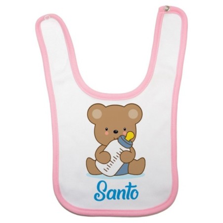 Bavaglino neonato personalizzato con nome baby bear Divertenti