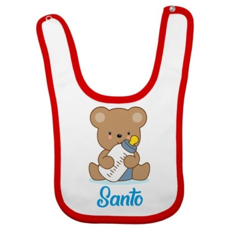 Bavaglino neonato personalizzato con nome baby bear Divertenti