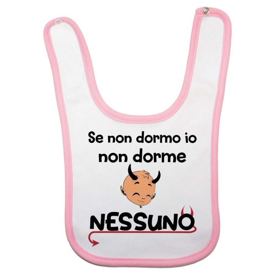 Bavaglino neonato se non dormo io non dorme nessuno Divertenti