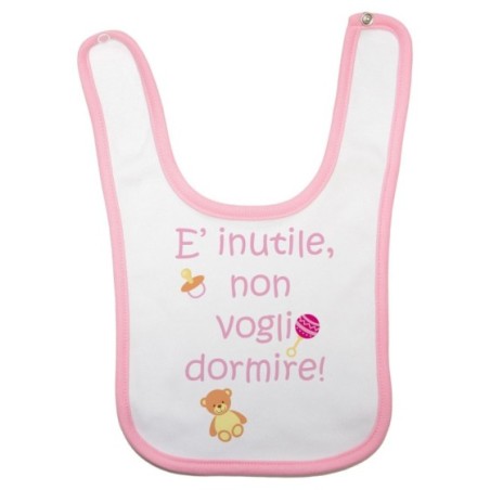 Bavaglino neonato non voglio dormire Divertenti