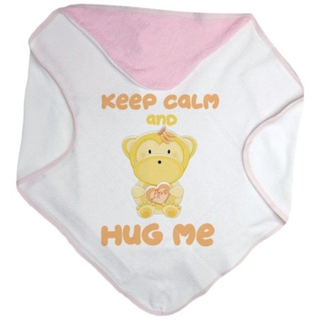 Accappatoio neonato keep calm and hug me