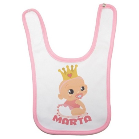 Bavaglino neonato personalizzato con nome bambino bambina...