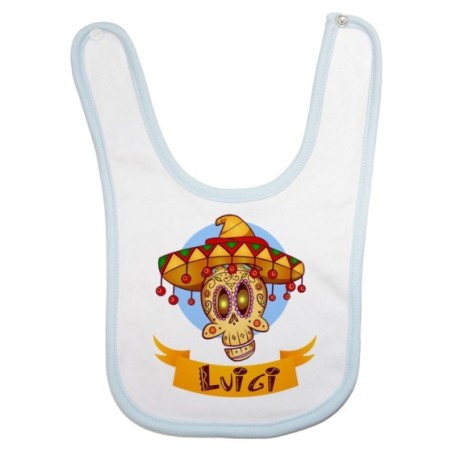Bavaglino neonato personalizzato con nome sombrero Divertenti