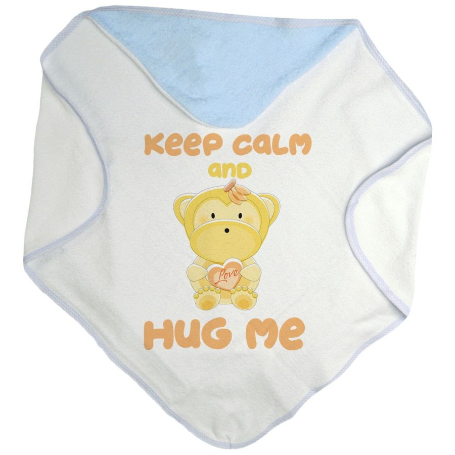 Accappatoio neonato keep calm and hug me Divertenti