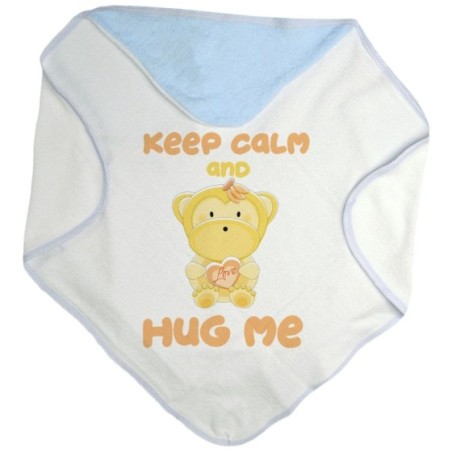 Accappatoio neonato keep calm and hug me Divertenti
