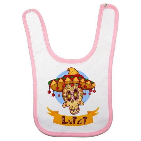 Bavaglino neonato personalizzato con nome sombrero Divertenti