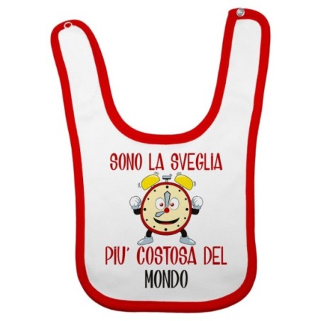 Bavaglino neonato sono la sveglia più costosa del mondo