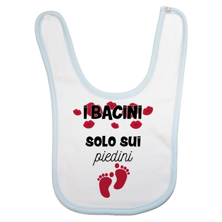 Bavaglino neonato i bacini solo sui piedini Divertenti
