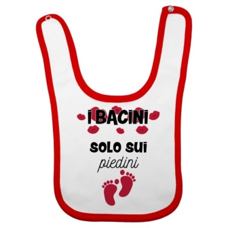 Bavaglino neonato i bacini solo sui piedini Divertenti