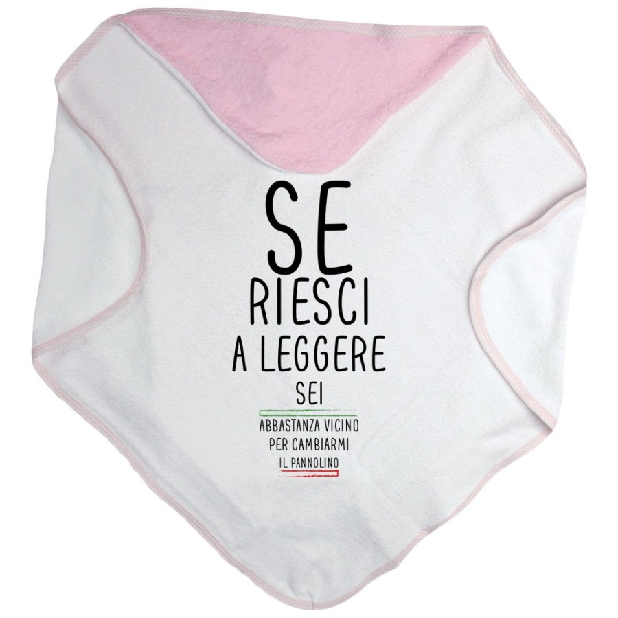 Accappatoio neonato se riesci a leggere sei abbastanza vicino per cambiarmi il pannolino Divertenti