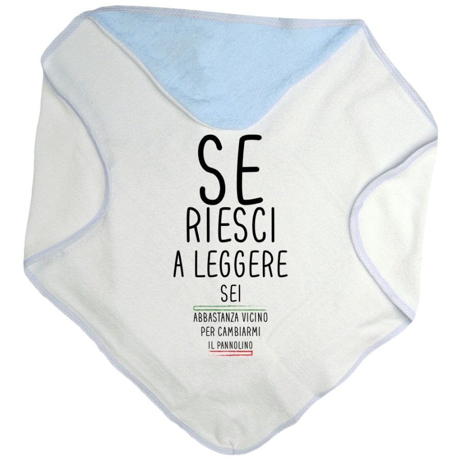 Accappatoio neonato se riesci a leggere sei abbastanza vicino per cambiarmi il pannolino Divertenti