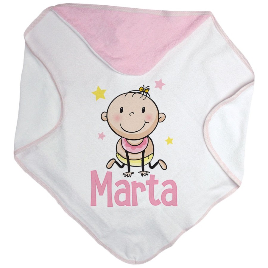 Accappatoio neonato personalizzato con nome bimbo bimba stellare Divertenti