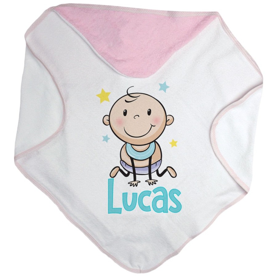 Accappatoio neonato personalizzato con nome bimbo bimba stellare Divertenti