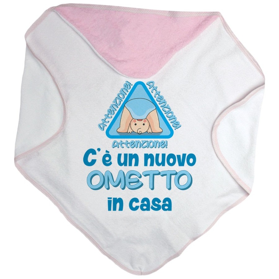 Accappatoio neonato attenzione c'è un nuovo ometto in casa Divertenti