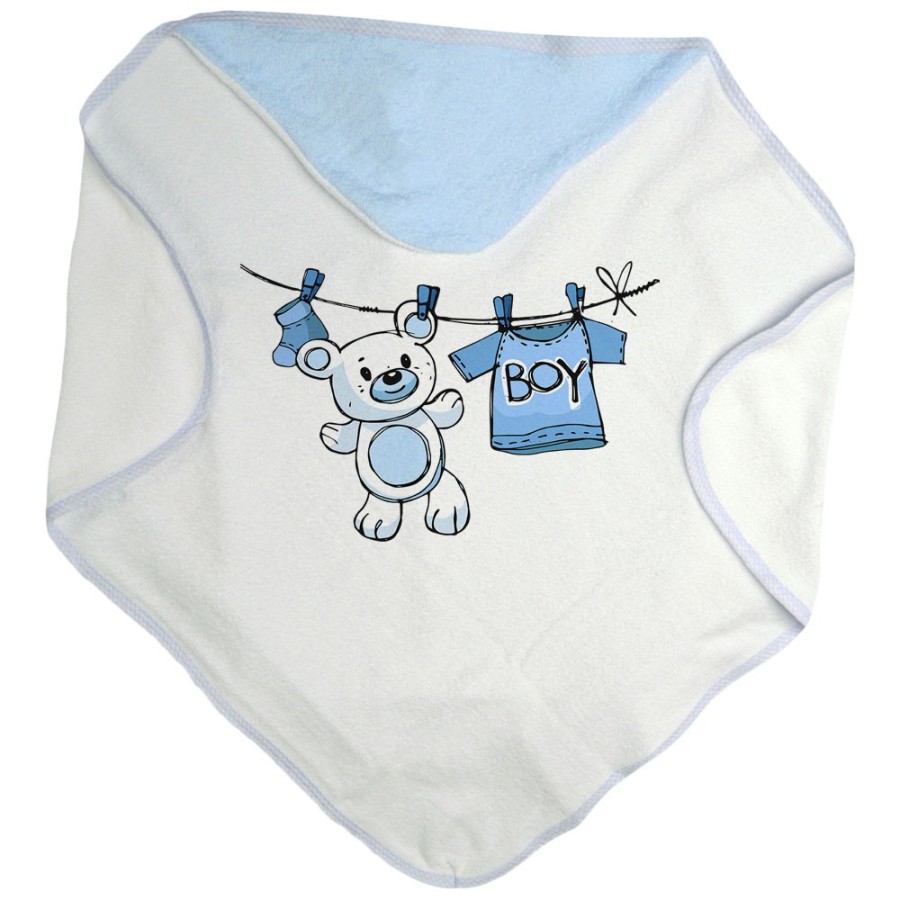 Accappatoio neonato boy girl con orsetto Divertenti