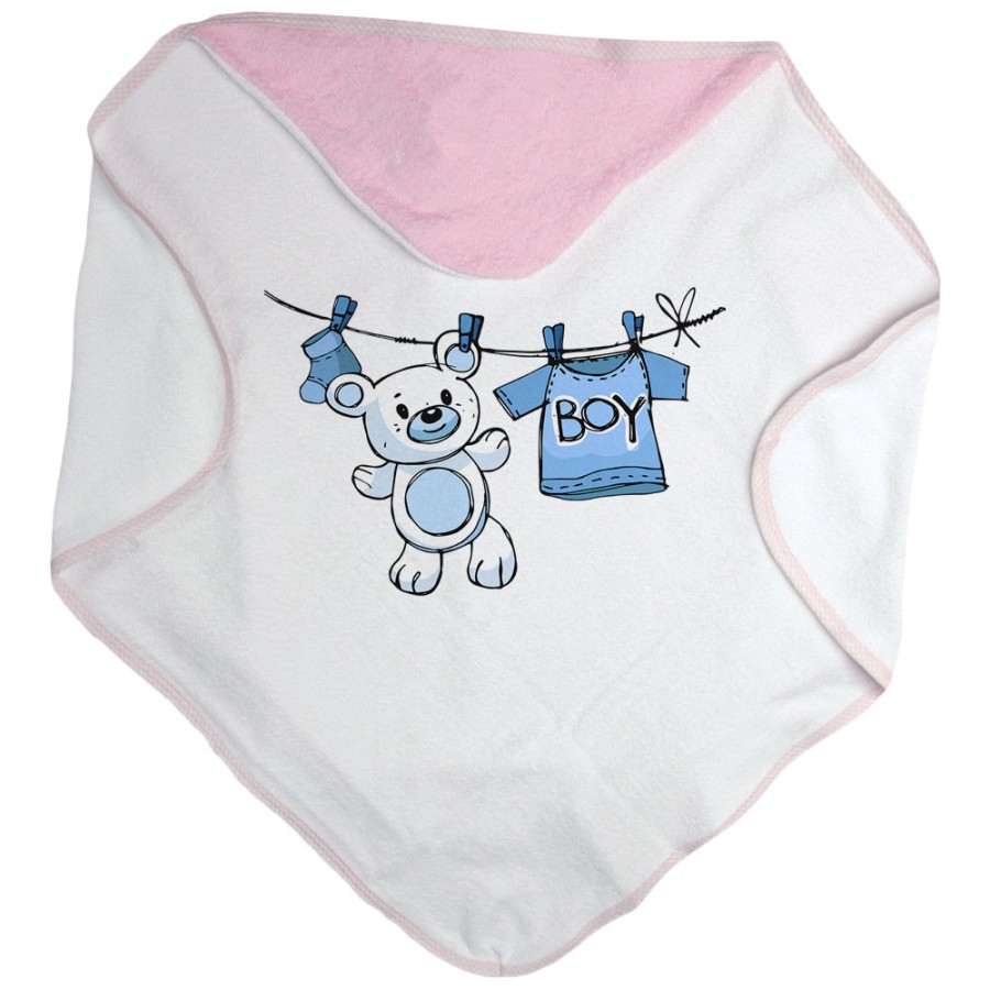 Accappatoio neonato boy girl con orsetto Divertenti