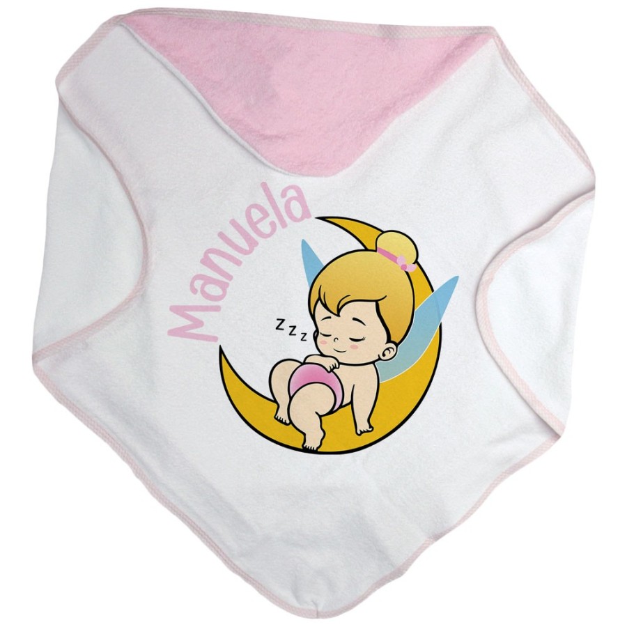 Accappatoio neonata personalizzato con nome baby trilli Divertenti