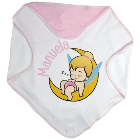 Accappatoio neonata personalizzato con nome baby trilli