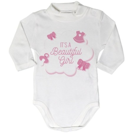 Body lupetto neonato it's a beautiful boy beautiful girl 