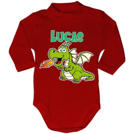 Body lupetto neonato personalizzato con nome baby draghetto Divertenti