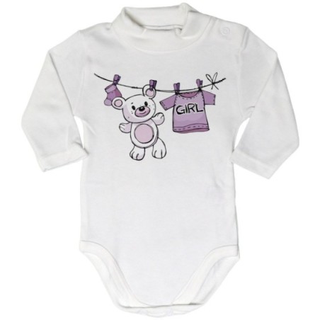 Body lupetto neonato boy girl con orsetto