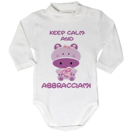 Body lupetto neonato keep calm and abbracciami