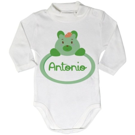 Body lupetto neonato personalizzato con nome castoro
