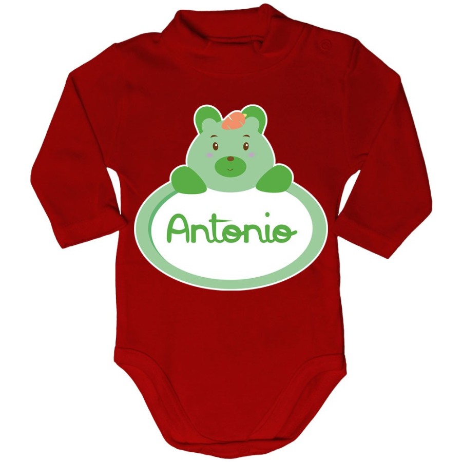 Body lupetto neonato personalizzato con nome castoro Divertenti