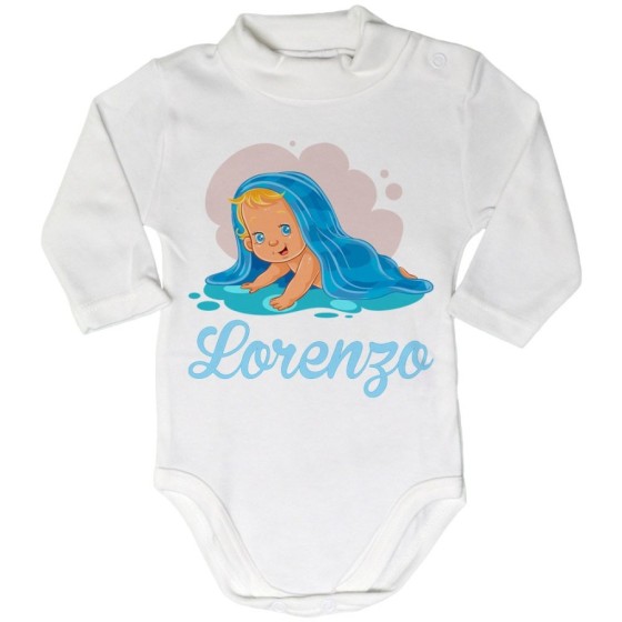 Body lupetto neonato personalizzato con nome bimbo con asciugamano Divertenti