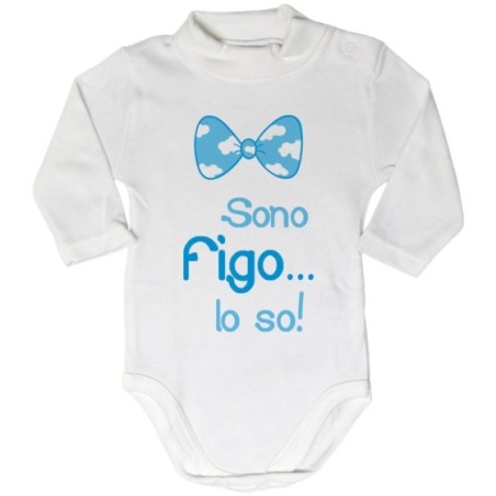 Body lupetto neonato sono figo lo so