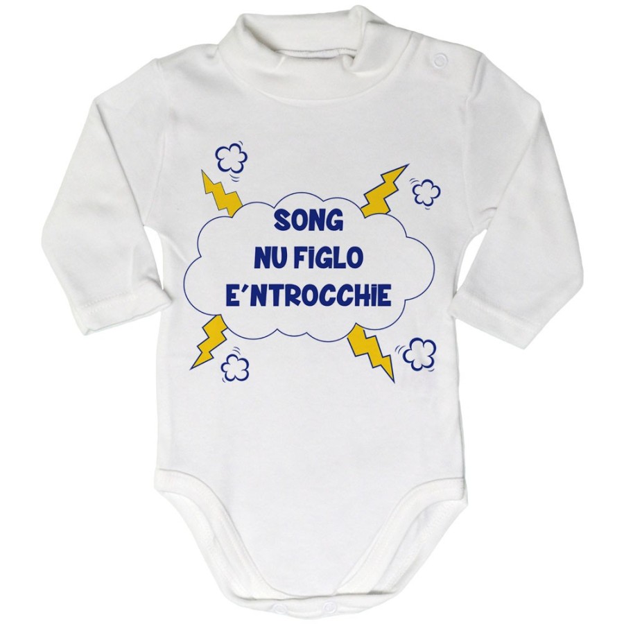 Body lupetto neonato song nu figlio e ntrocchie Divertenti