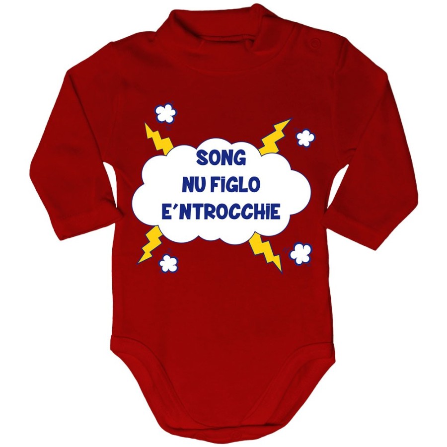 Body lupetto neonato song nu figlio e ntrocchie Divertenti