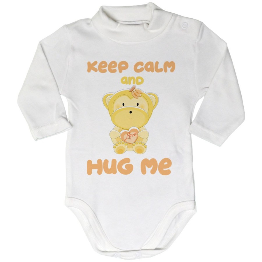 Body lupetto neonato keep calm and hug me Divertenti