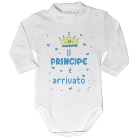 Body lupetto neonato il principe è arrivato