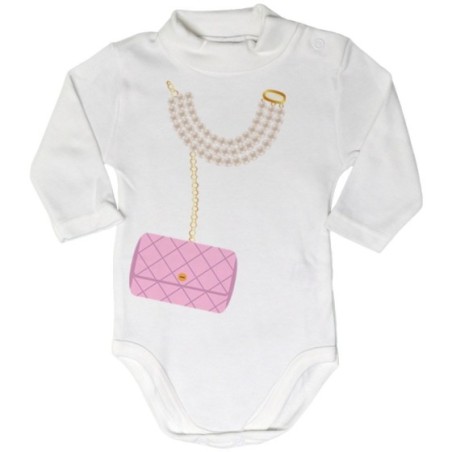 Body lupetto neonata collana e borsetta