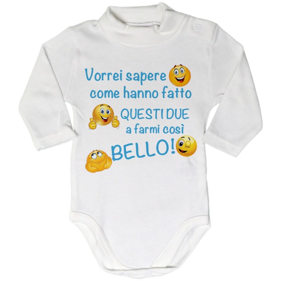 Body lupetto neonato vorrei sapere come hanno fatto questi due a farmi così bello Divertenti
